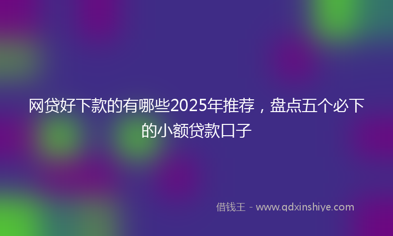 网贷好下款的有哪些2025年推荐，盘点五个必下的小额贷款口子