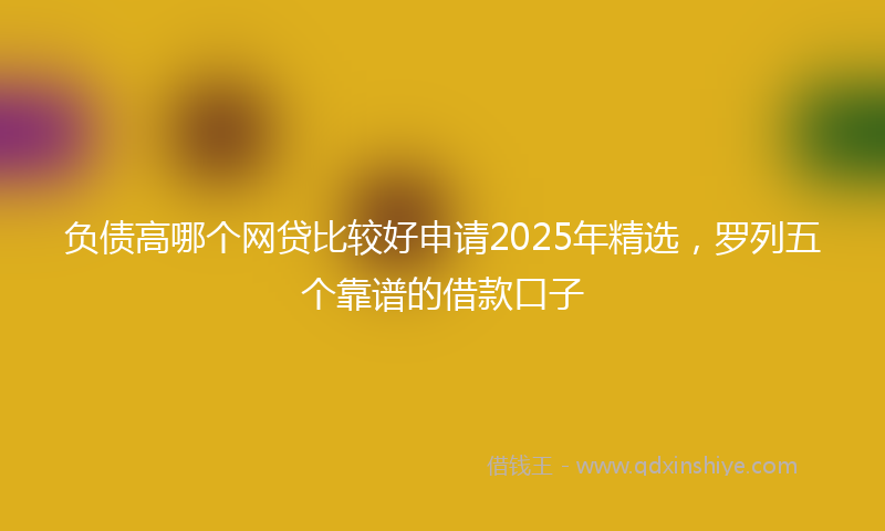 负债高哪个网贷比较好申请2025年精选，罗列五个靠谱的借款口子