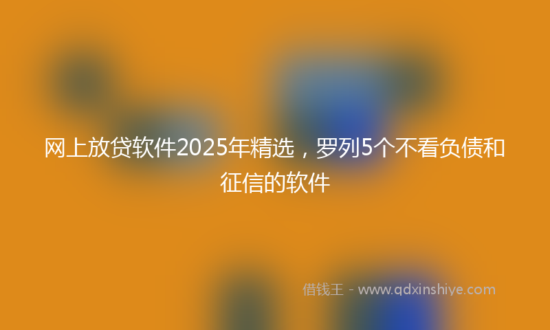 网上放贷软件2025年精选，罗列5个不看负债和征信的软件