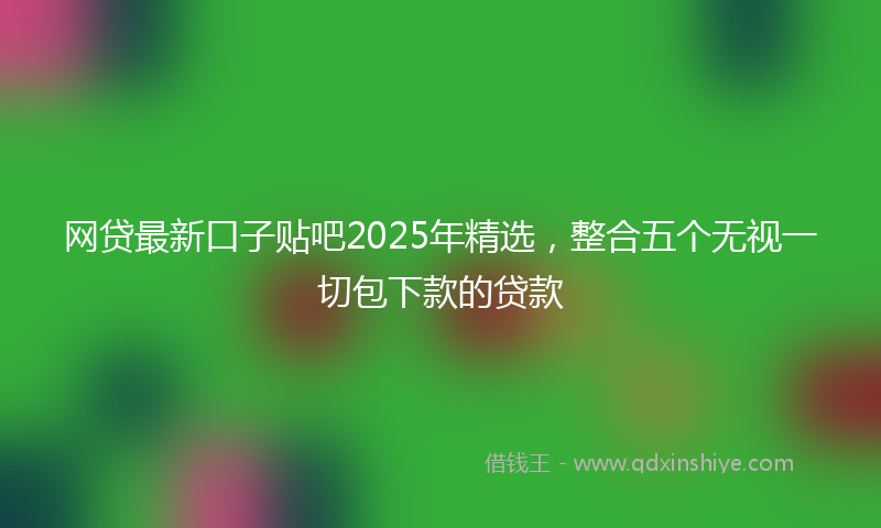 网贷最新口子贴吧2025年精选，整合五个无视一切包下款的贷款
