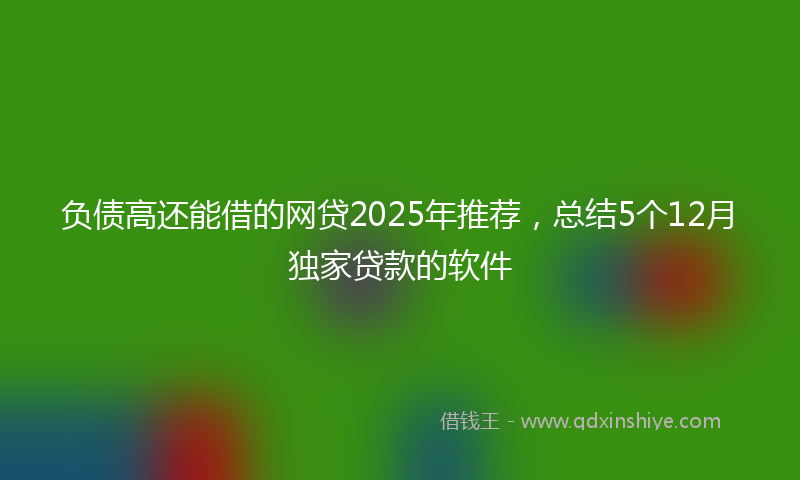 负债高还能借的网贷2025年推荐，总结5个12月独家贷款的软件