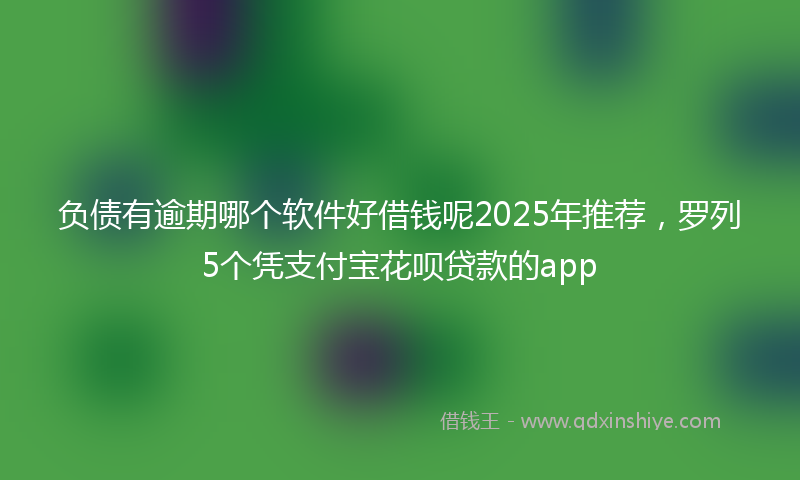 负债有逾期哪个软件好借钱呢2025年推荐，罗列5个凭支付宝花呗贷款的app