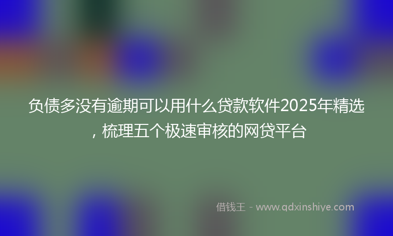 负债多没有逾期可以用什么贷款软件2025年精选，梳理五个极速审核的网贷平台