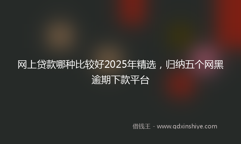网上贷款哪种比较好2025年精选，归纳五个网黑逾期下款平台