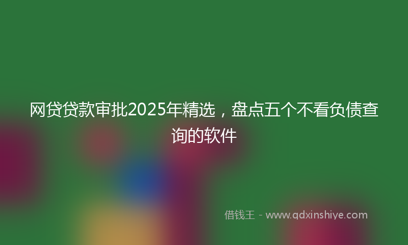 网贷贷款审批2025年精选，盘点五个不看负债查询的软件