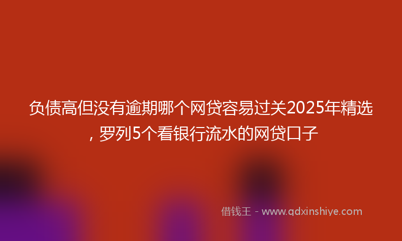 负债高但没有逾期哪个网贷容易过关2025年精选，罗列5个看银行流水的网贷口子