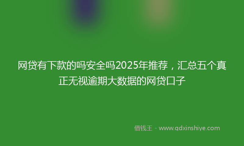 网贷有下款的吗安全吗2025年推荐，汇总五个真正无视逾期大数据的网贷口子