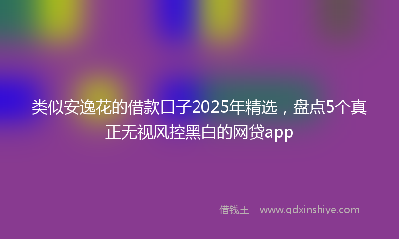 类似安逸花的借款口子2025年精选，盘点5个真正无视风控黑白的网贷app