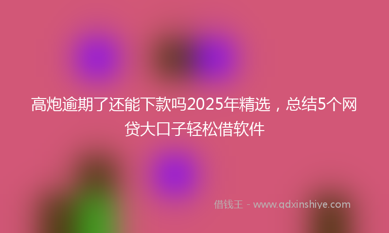 高炮逾期了还能下款吗2025年精选，总结5个网贷大口子轻松借软件