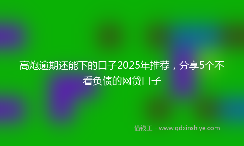 高炮逾期还能下的口子2025年推荐，分享5个不看负债的网贷口子