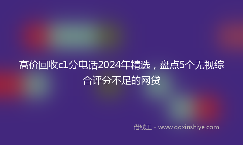 高价回收c1分电话2024年精选，盘点5个无视综合评分不足的网贷
