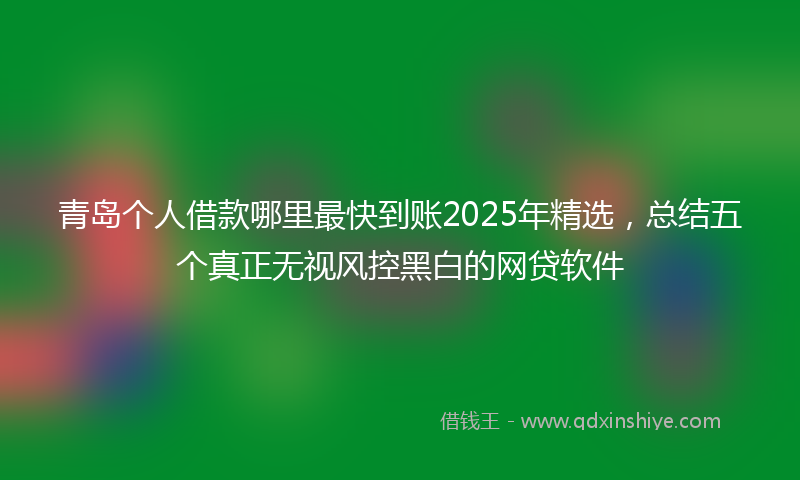 青岛个人借款哪里最快到账2025年精选，总结五个真正无视风控黑白的网贷软件