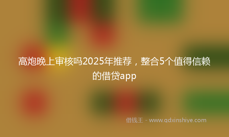 高炮晚上审核吗2025年推荐，整合5个值得信赖的借贷app