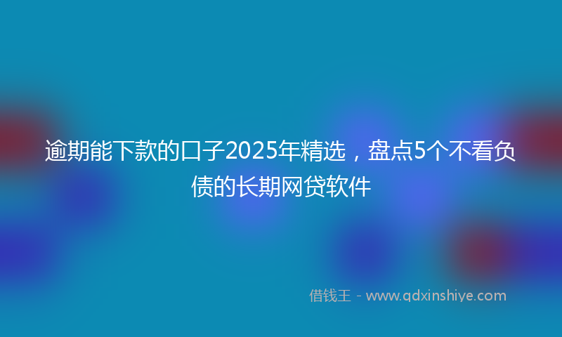 逾期能下款的口子2025年精选，盘点5个不看负债的长期网贷软件