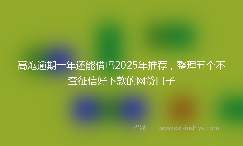 高炮逾期一年还能借吗2025年推荐，整理五个不查征信好下款的网贷口子
