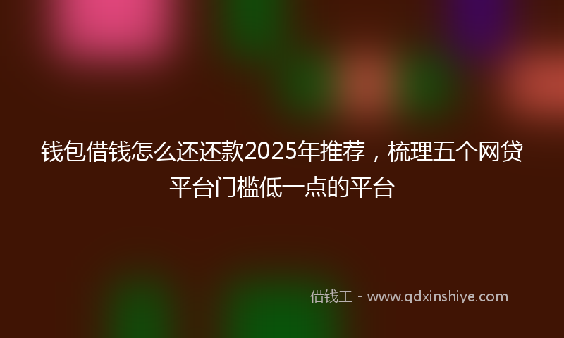 钱包借钱怎么还还款2025年推荐，梳理五个网贷平台门槛低一点的平台