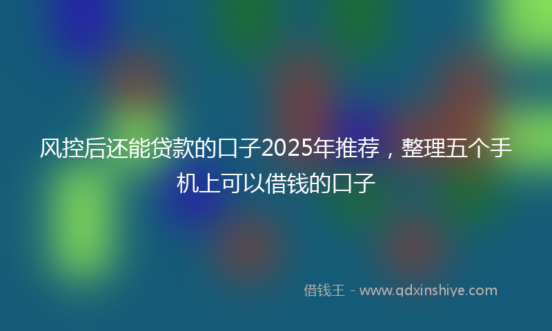 风控后还能贷款的口子2025年推荐，整理五个手机上可以借钱的口子