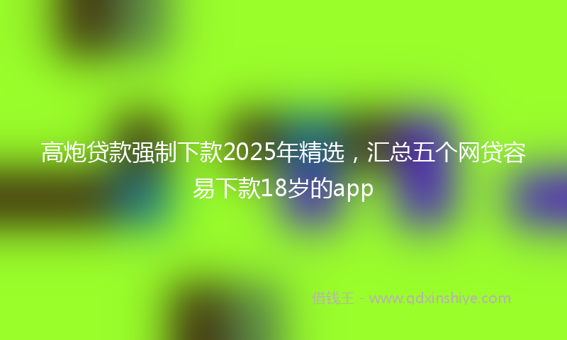 高炮贷款强制下款2025年精选，汇总五个网贷容易下款18岁的app