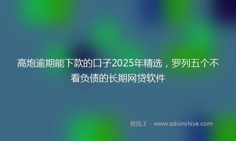高炮逾期能下款的口子2025年精选，罗列五个不看负债的长期网贷软件