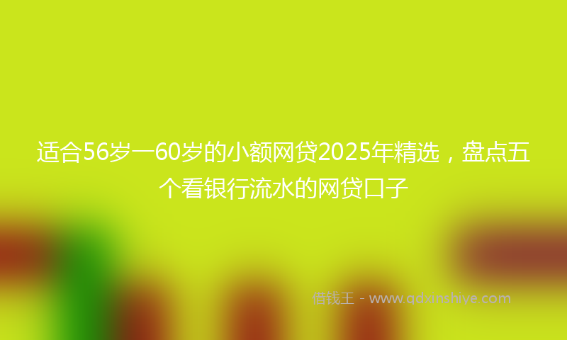 适合56岁一60岁的小额网贷2025年精选，盘点五个看银行流水的网贷口子