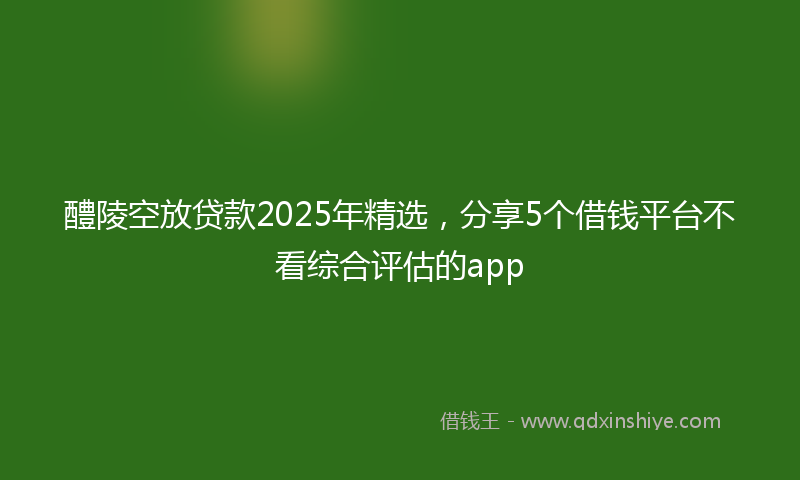 醴陵空放贷款2025年精选，分享5个借钱平台不看综合评估的app