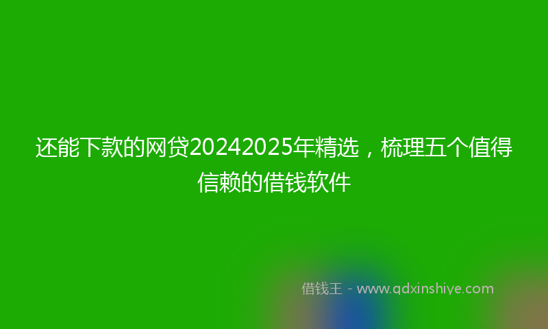 还能下款的网贷20242025年精选，梳理五个值得信赖的借钱软件