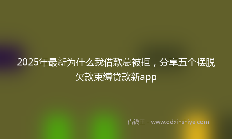 2025年最新为什么我借款总被拒，分享五个摆脱欠款束缚贷款新app