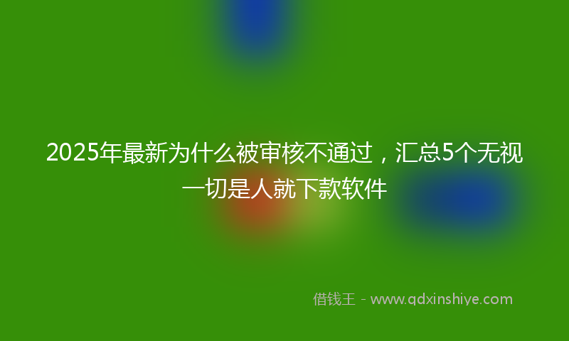 2025年最新为什么被审核不通过，汇总5个无视一切是人就下款软件
