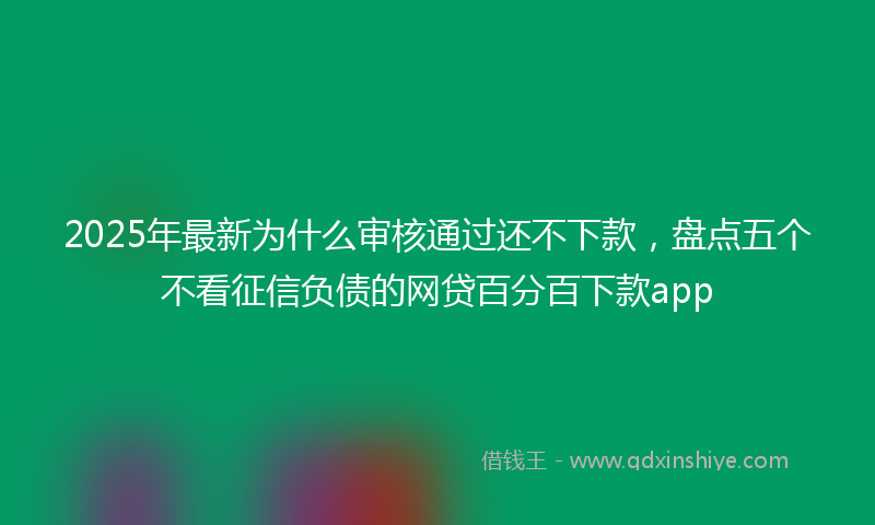 2025年最新为什么审核通过还不下款，盘点五个不看征信负债的网贷百分百下款app