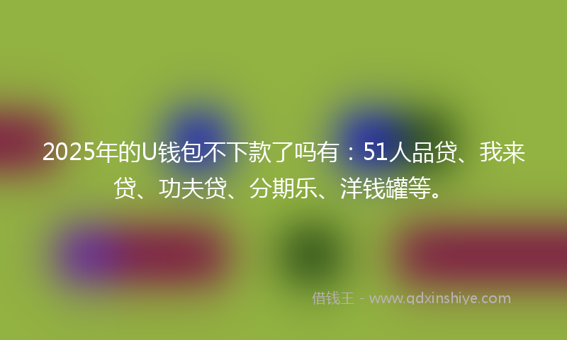 2025年的U钱包不下款了吗有：51人品贷、我来贷、功夫贷、分期乐、洋钱罐等。