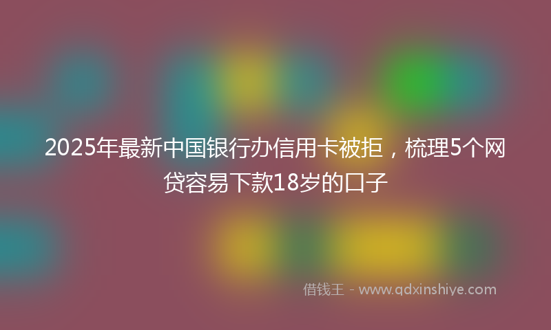 2025年最新中国银行办信用卡被拒，梳理5个网贷容易下款18岁的口子