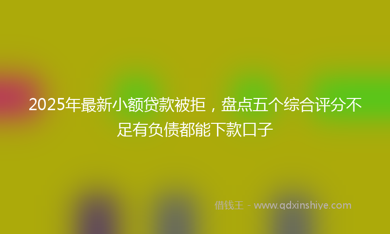 2025年最新小额贷款被拒，盘点五个综合评分不足有负债都能下款口子