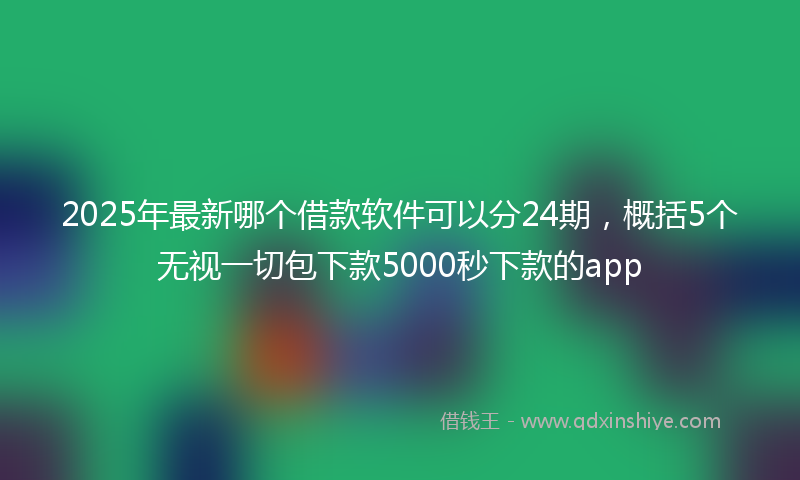 2025年最新哪个借款软件可以分24期，概括5个无视一切包下款5000秒下款的app