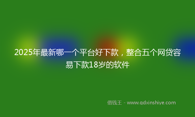 2025年最新哪一个平台好下款，整合五个网贷容易下款18岁的软件