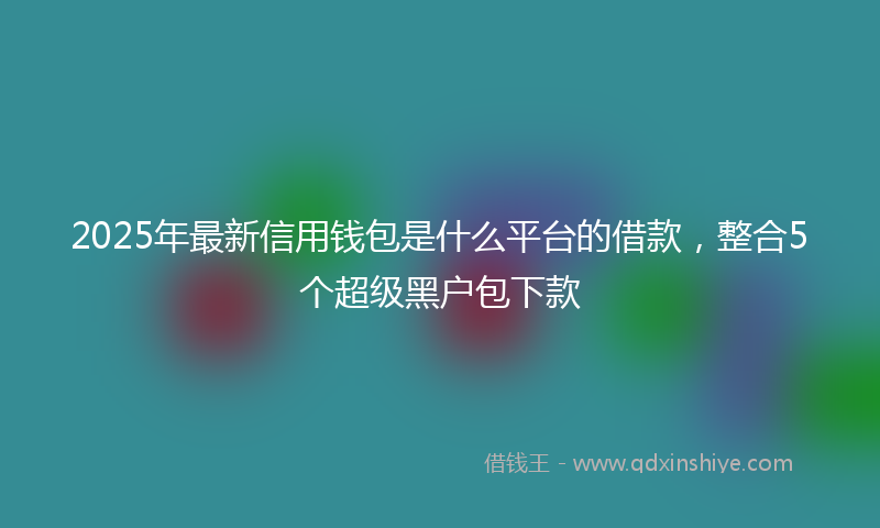 2025年最新信用钱包是什么平台的借款，整合5个超级黑户包下款