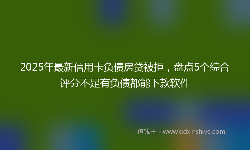 2025年最新信用卡负债房贷被拒，盘点5个综合评分不足有负债都能下款软件