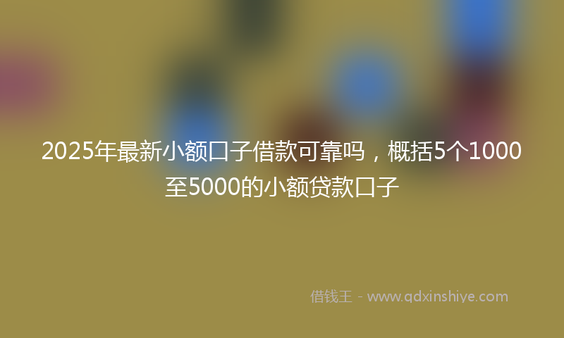 2025年最新小额口子借款可靠吗，概括5个1000至5000的小额贷款口子