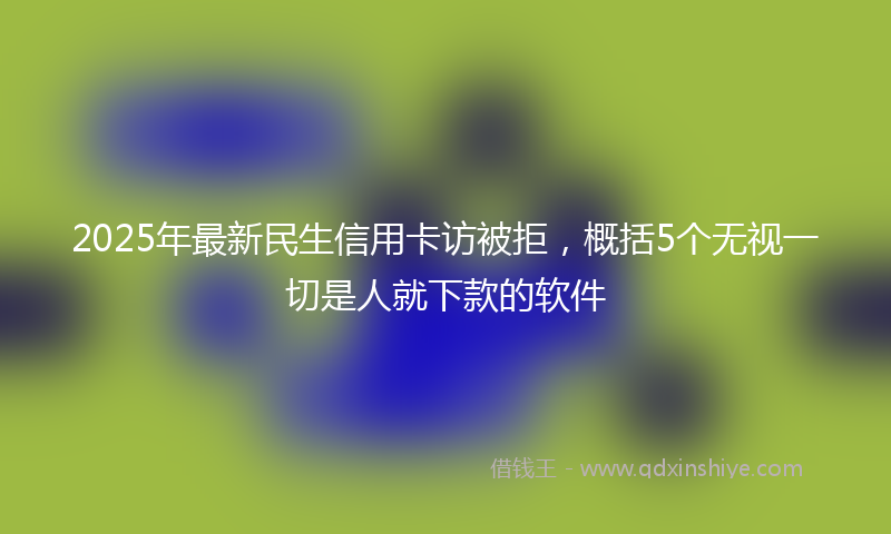 2025年最新民生信用卡访被拒，概括5个无视一切是人就下款的软件