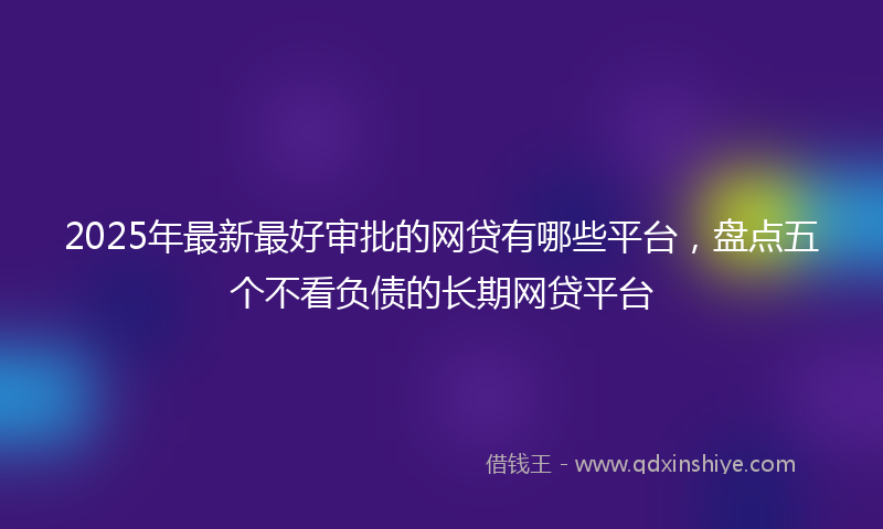 2025年最新最好审批的网贷有哪些平台，盘点五个不看负债的长期网贷平台