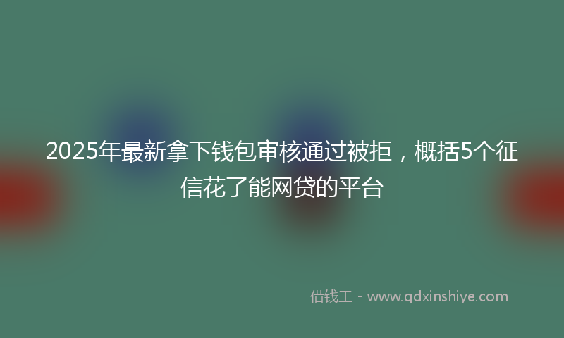 2025年最新拿下钱包审核通过被拒，概括5个征信花了能网贷的平台