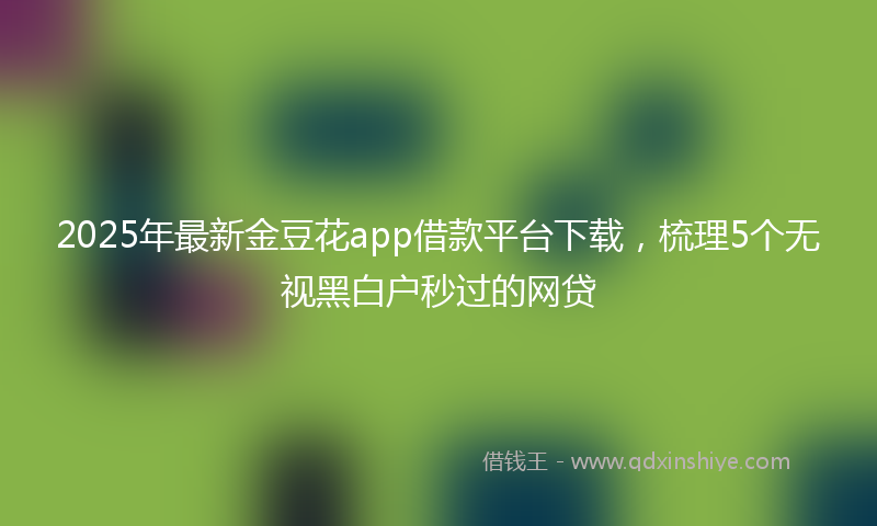2025年最新金豆花app借款平台下载，梳理5个无视黑白户秒过的网贷