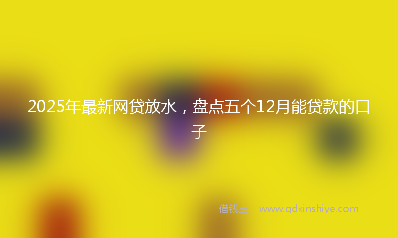 2025年最新网贷放水，盘点五个12月能贷款的口子