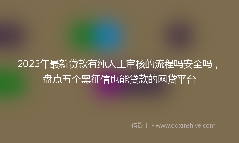 2025年最新贷款有纯人工审核的流程吗安全吗，盘点五个黑征信也能贷款的网贷平台