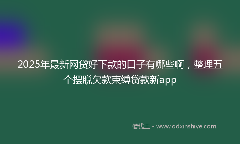 2025年最新网贷好下款的口子有哪些啊，整理五个摆脱欠款束缚贷款新app