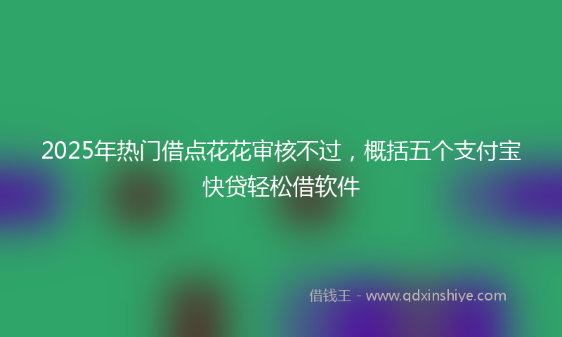 2025年热门借点花花审核不过，概括五个支付宝快贷轻松借软件