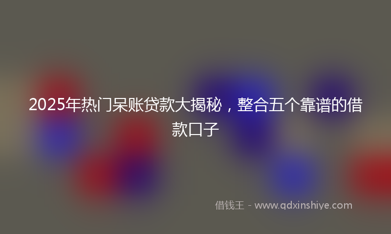 2025年热门呆账贷款大揭秘，整合五个靠谱的借款口子