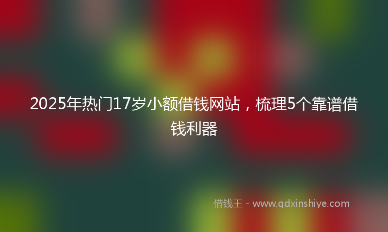 2025年热门17岁小额借钱网站，梳理5个靠谱借钱利器