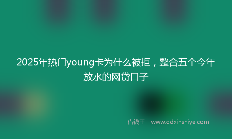 2025年热门young卡为什么被拒，整合五个今年放水的网贷口子