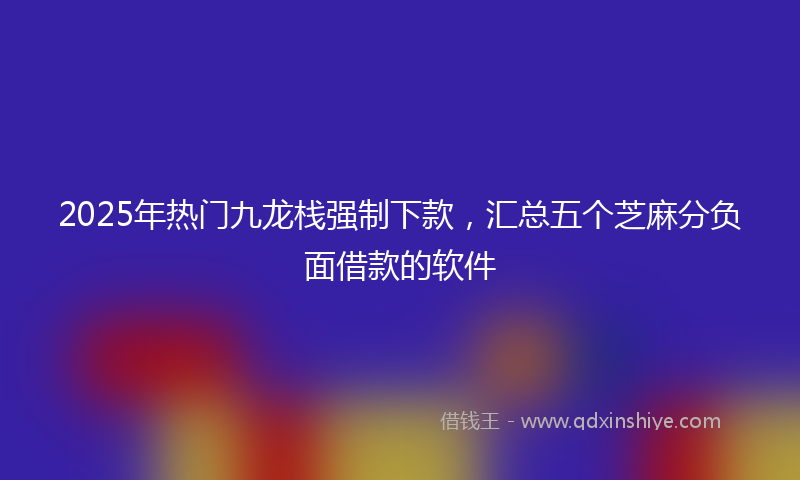 2025年热门九龙栈强制下款，汇总五个芝麻分负面借款的软件