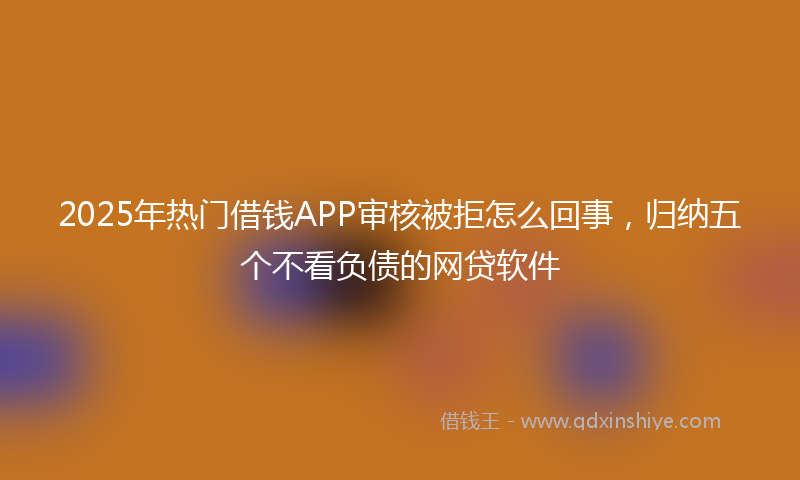 2025年热门借钱APP审核被拒怎么回事，归纳五个不看负债的网贷软件